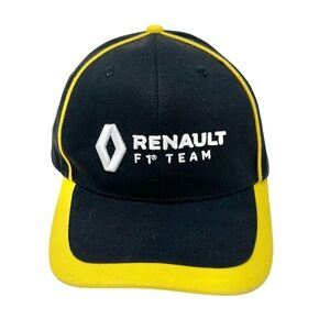 Renault Formula 1 F1 Racing Team Hat Black Yellow Unisex Adjustable Castrol Edge